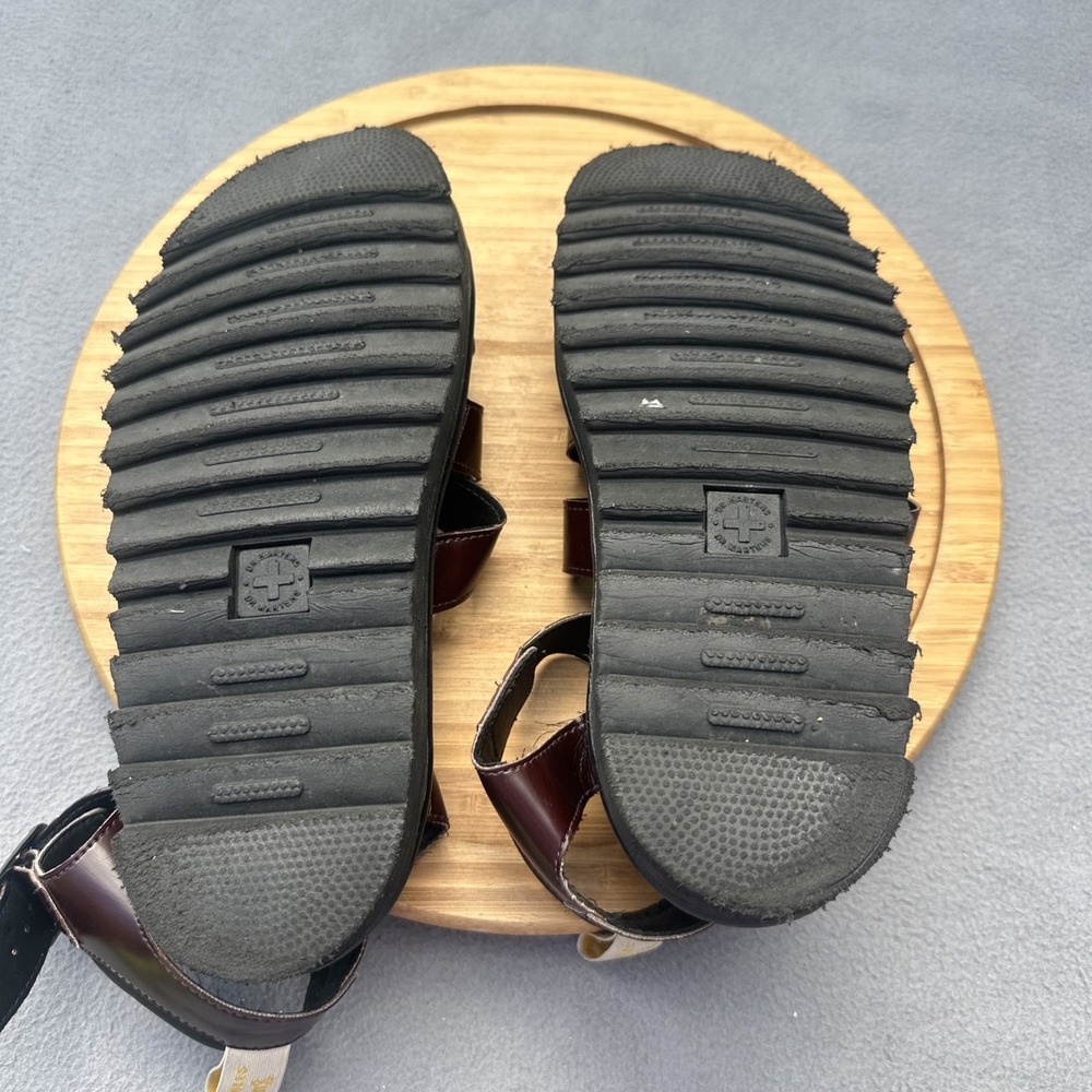 Dr. Martens Vegan Blaire Felix Gladiator Chunky Sandals Womens Size 9 Oxblood - Picture 10 of 10